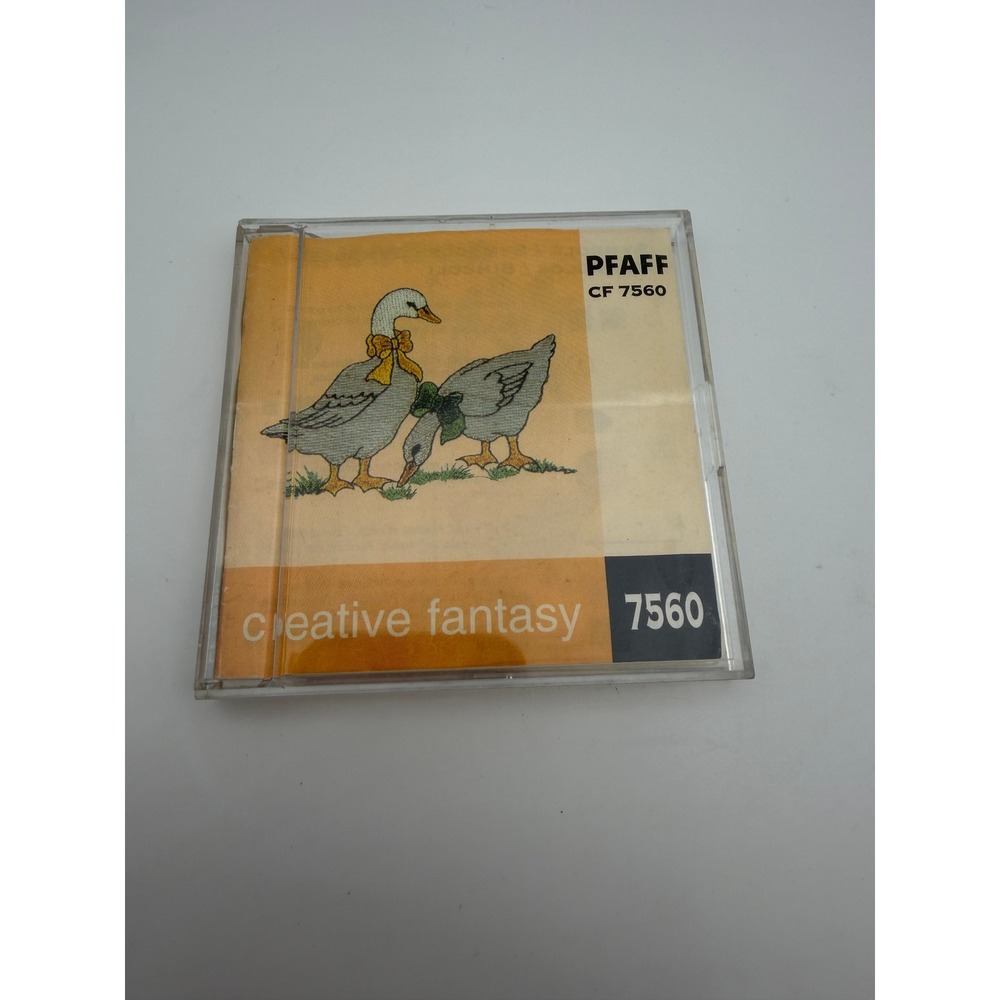 Pfaff Creative Fantasy 7560 Embroidery Card Geese Design Vintage Sewing CF7560